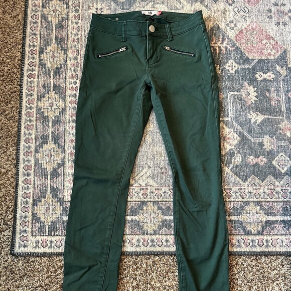 Cabi Dark Green Zip Skinny - Picture 2 of 3